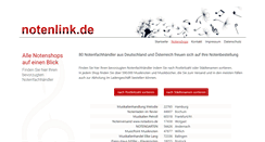 Desktop Screenshot of notenlink-shop.de