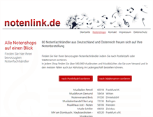 Tablet Screenshot of notenlink-shop.de